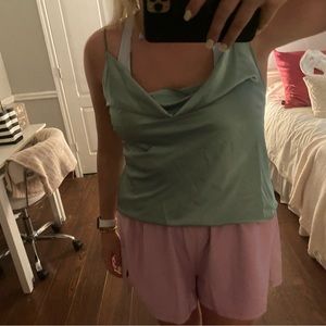 Super fun cowl neck top!